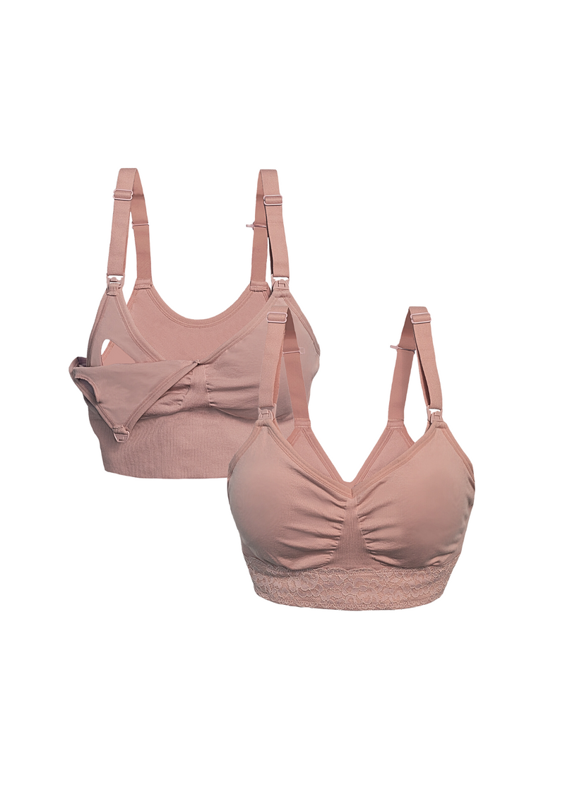 Maternity Nursing Bra Bundle - Petal – Blush + Bashful